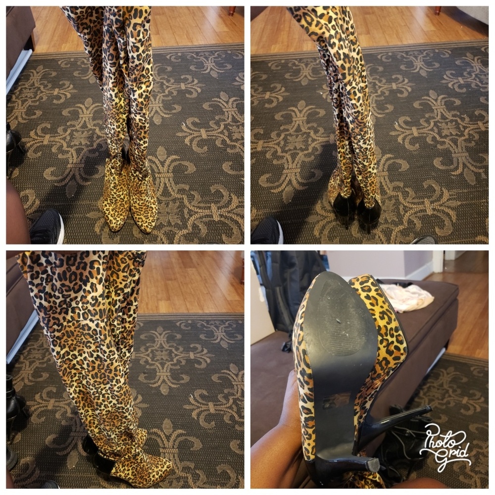 Leopard boots